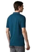 Men Slim Fit Solid Polo T-Shirt - Image 3