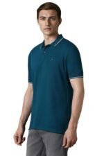 Men Slim Fit Solid Polo T-Shirt - Image 2