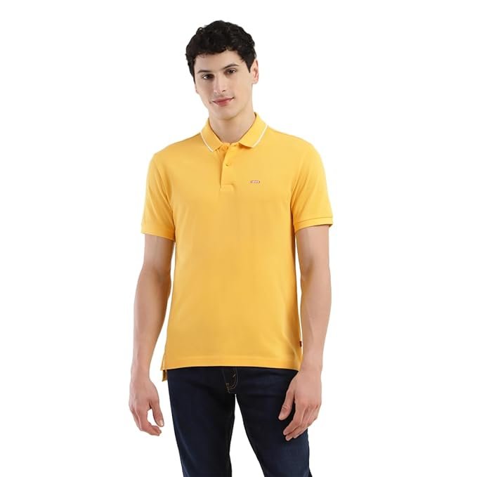 51c6nKoRzPL._SX679_.jpg Regular Fit Brand Logo Polo T-Shirt - Image 1