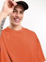 Oversized Solid Round Neck Tshirts for Men - Image 2