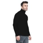 Winter Wear Cotton Plain Full Sleeve Turtle Neck T Shirt for Men - Image 4