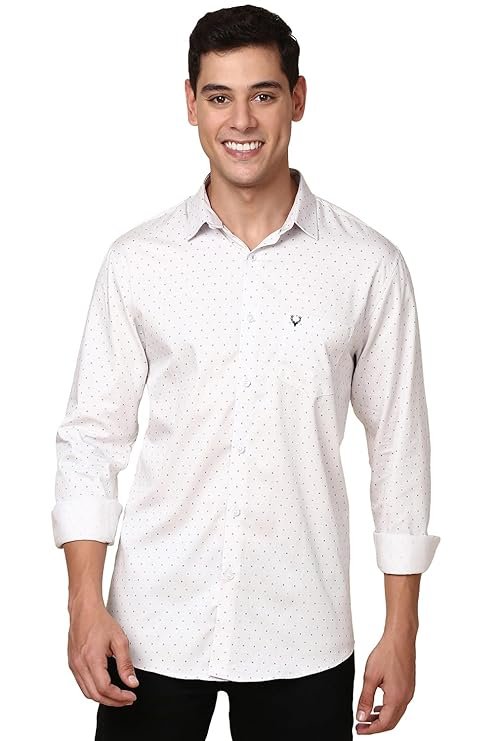 61wKFGcURzL._SY741_.jpg Mens Printed Full Sleeve Formal Regular Fit Shirt - Image 1