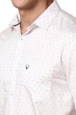 Mens Printed Full Sleeve Formal Regular Fit Shirt - Image 4