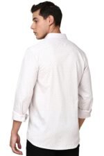 Mens Printed Full Sleeve Formal Regular Fit Shirt - Image 3