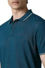 Men Slim Fit Solid Polo T-Shirt - Image 4