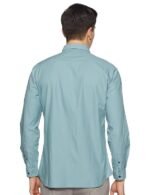 Men's Solid Slim Fit Casual Shirt - Image 3