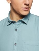 Men's Solid Slim Fit Casual Shirt - Image 2