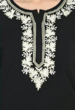 Black Zari Work Kashmiri Kurti - Image 3