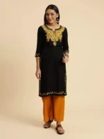 Kashmiri Black Kurti
