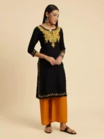 Kashmiri Black Kurti - Image 2