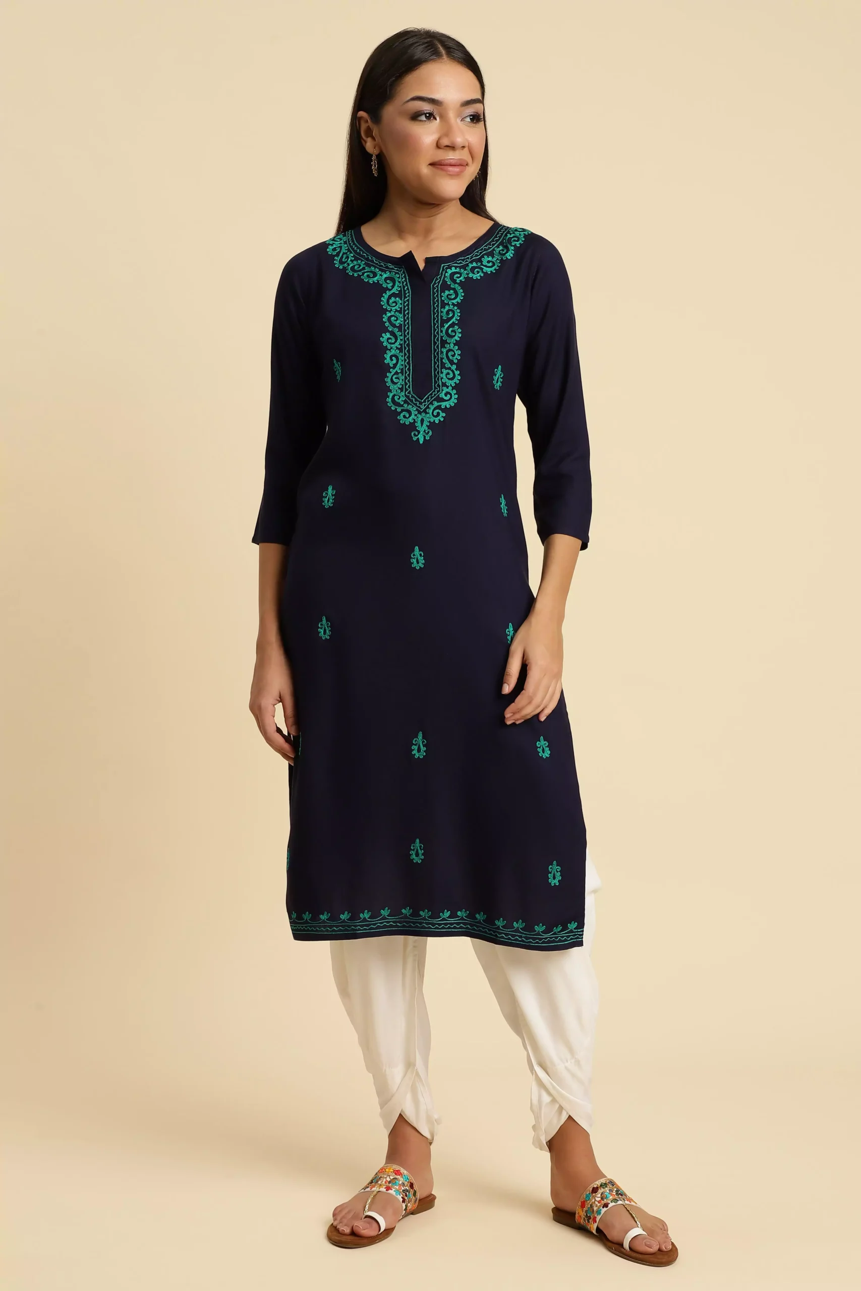 blue-pashmina-work-kurti1-scaled-1.webp Blue Pashmina Work Kurti - Image 1