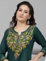 Bushra Green Kurti - Image 4