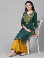 Bushra Green Kurti - Image 6