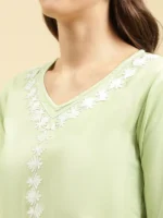 Gul Pista Green Kurti - Image 5