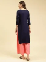 Blue Silk Work Kurti - Image 7