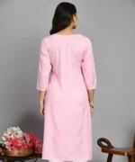 Light Pink Pashmina Work Kurti - Image 4
