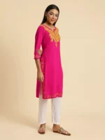 Zeenat Kashmiri Pink Kurti - Image 6