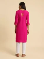 Zeenat Kashmiri Pink Kurti - Image 2