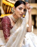 Women Banarasi Silk Saree with Blouse Piece - Image 2